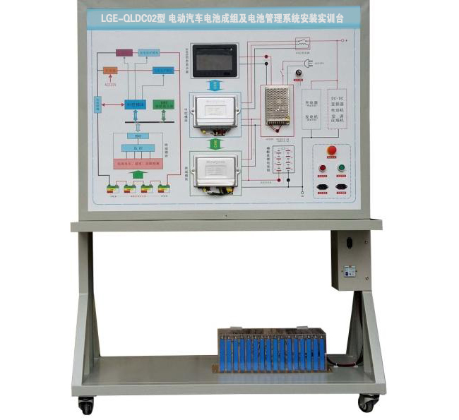 LGE-QLDC02型 電動汽車電池成組及電池管理系統(tǒng)安裝實(shí)訓(xùn)臺